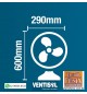 VENTILADOR DE COLUNA STEEL 50CM VENTISOL