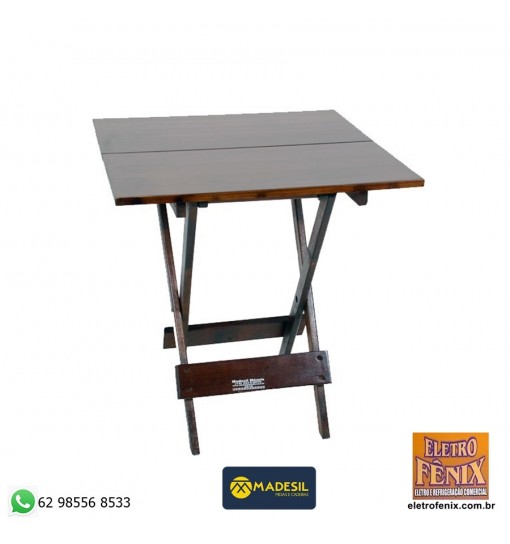 Mesa 0,70x0,70 de Madeira - Madesil