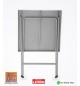 Mesa Dobrável de Metal Leirom Branca L18