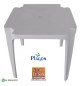 Mesa Plástica Plagon Ilha Bela 70x70 Branca