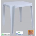 Mesa Plástica Plagon Ilha Bela 70x70 Branca