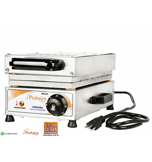 Máquina de Crepe Suiço 06 cavidades 220V - Pinheiro