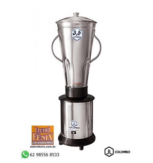 Liquidificador Industrial JL Colombo Baixa Rotação Inox 3,5 Lts