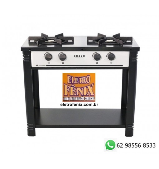 FOGÃO BRAVO 2 BOCAS PADRÃO
