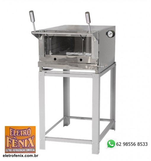 Forno Industrial a Gás Venâncio 80x45cm Inox FIRI80